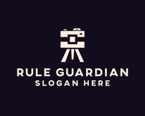 Camera Tripod Photographer logo design