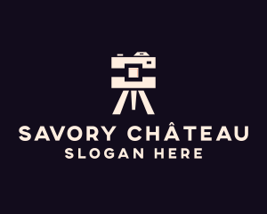 Camera Tripod Photographer logo design