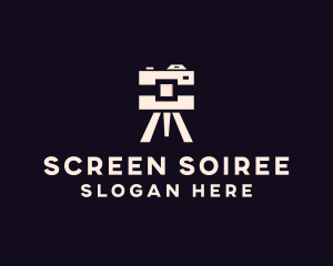 Camera Tripod Photographer logo design