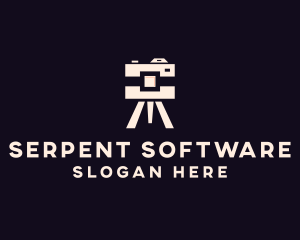 Camera Tripod Photographer logo design