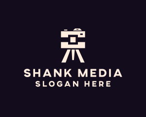 Camera Tripod Photographer logo design