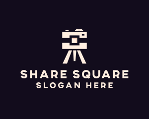 Camera Tripod Photographer logo design