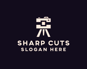 Camera Tripod Photographer logo design