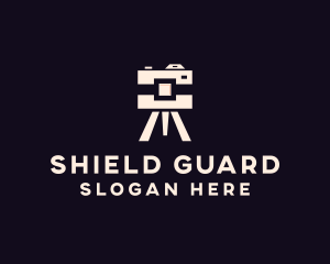 Camera Tripod Photographer logo design