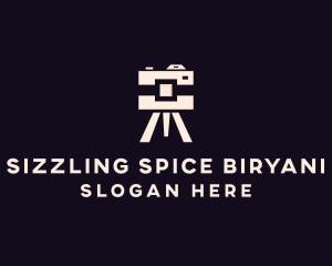 Camera Tripod Photographer logo design