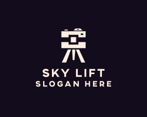 Camera Tripod Photographer logo design