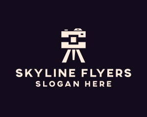 Camera Tripod Photographer logo design