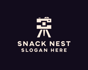 Camera Tripod Photographer logo design