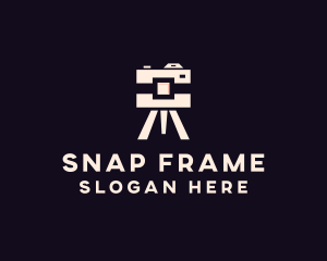 Camera Tripod Photographer logo design