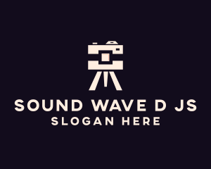 Camera Tripod Photographer logo design