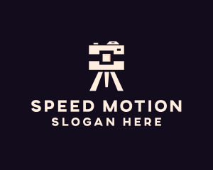 Camera Tripod Photographer logo design