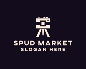 Camera Tripod Photographer logo design