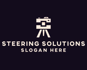 Camera Tripod Photographer logo design