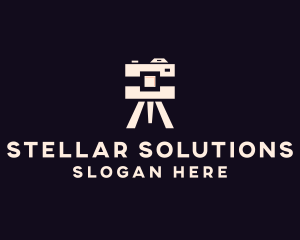 Camera Tripod Photographer logo design