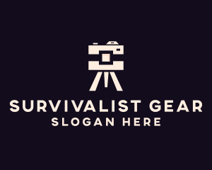 Camera Tripod Photographer logo design