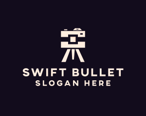 Camera Tripod Photographer logo design