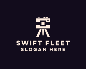 Camera Tripod Photographer logo design