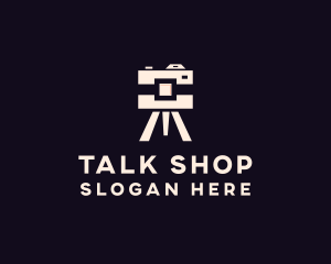 Camera Tripod Photographer logo design