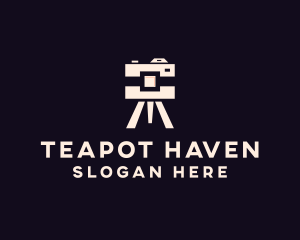 Camera Tripod Photographer logo design