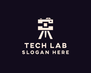 Camera Tripod Photographer logo design