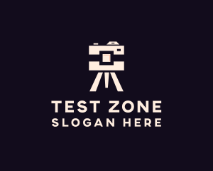 Camera Tripod Photographer logo design