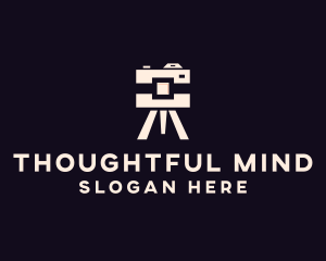 Camera Tripod Photographer logo design