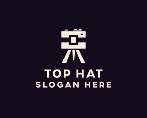 Camera Tripod Photographer logo design