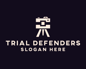 Camera Tripod Photographer logo design