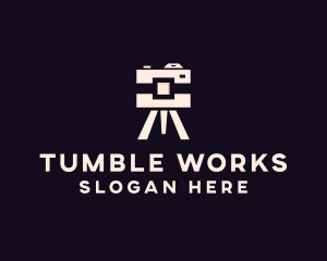 Camera Tripod Photographer logo design