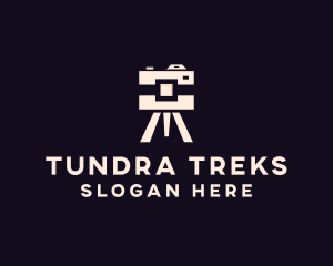 Camera Tripod Photographer logo design