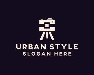 Camera Tripod Photographer logo design