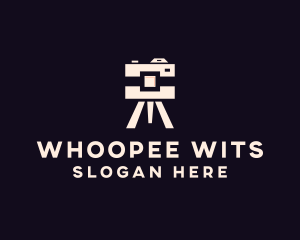 Camera Tripod Photographer logo design