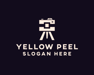 Camera Tripod Photographer logo design