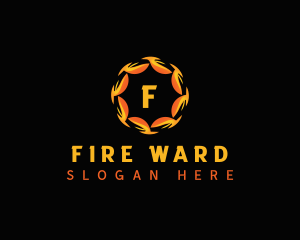 Fire Heat Flame logo design