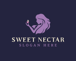 Sweet Cupcake Lady logo design