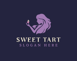 Sweet Cupcake Lady logo design