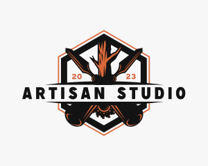 Chisel Woodwork Artisan logo design