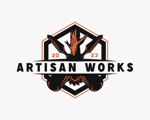 Chisel Woodwork Artisan logo design