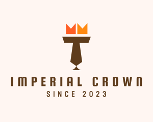 Crown Lion Letter T logo