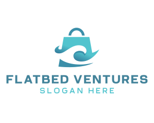 Surfing Wave Bag  logo design