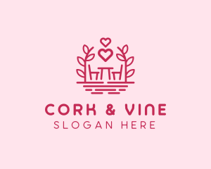 Chair & Table Romantic logo design