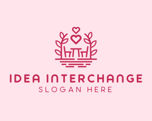 Chair & Table Romantic logo design