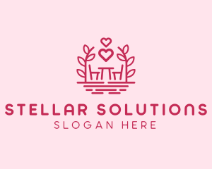 Chair & Table Romantic logo design