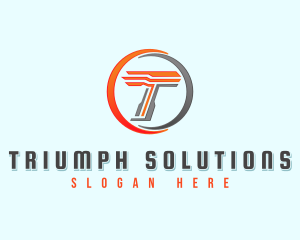 Professional Automotive Letter T logo design