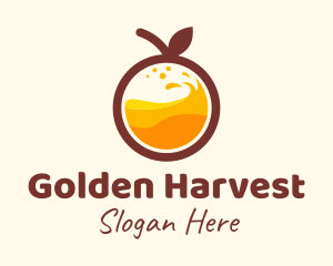 Orange Fruit Juice logo design