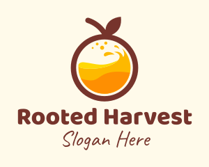 Orange Fruit Juice logo design