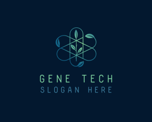 Biotech Organic Leaves logo design