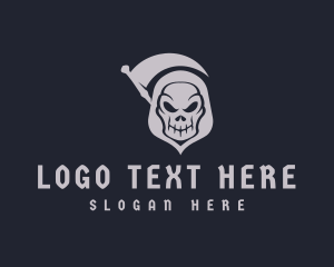 Grim Reaper Skull logo