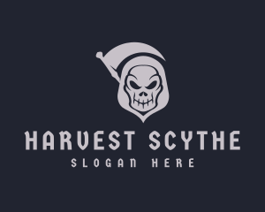 Grim Reaper Skull logo