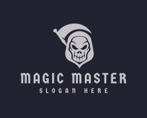 Grim Reaper Skull logo design